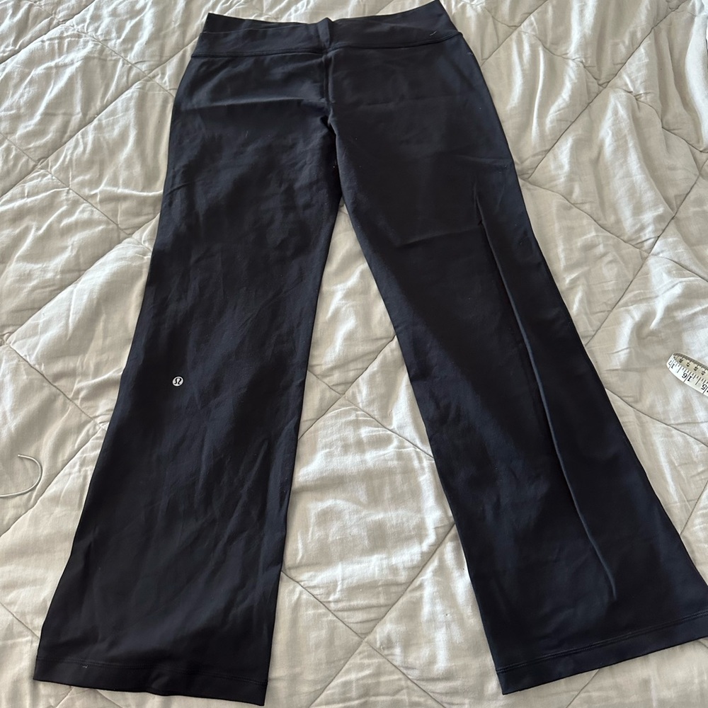 lululemon athletica Wide Leg Pants — Black